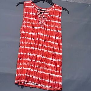 Derek Heart Red tie-dye Soft Tank size large